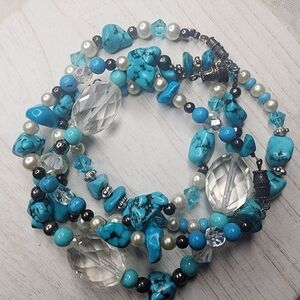 Bracelets Turquoise Color, Lot of 4